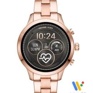 MK Unisex Runway Watch with Rose Gold-Tone Strap